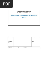 Ensayo de Compresion Uniaxial 2016