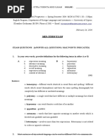 Mid-Term Semantics - CYMI