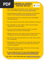 10 Chem Safe Rules