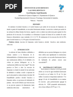 Obtención de Ácido Benzoico y Alcohol Bencilico 