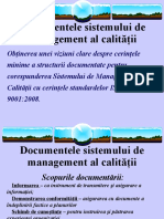 Documentele Sistemului Calitatii