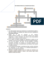 Crucigrama Sobre Terminos Propios de La Administracion Pública