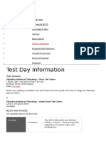 Test Day Information: Our Campuses