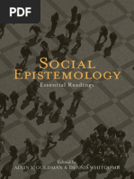 Alvin - Goldman - and - Dennis - Whitcomb (Eds) - Social - Epistemology - Essential - Readings - 2011 PDF