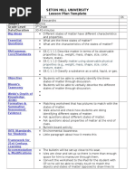 Seton Hill University Lesson Plan Template: Name Subject Grade Level Date/Duration