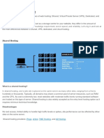 Types of Web Hosting