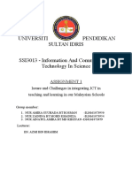 Universiti Pendidikan Sultan Idris SSI3013 - Information and Communication Technology in Science