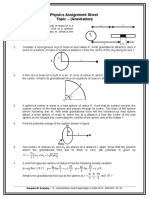 Gravitation Assignment For Lit Jee