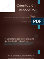 Tema 3. Características de Proyecto de Orientación