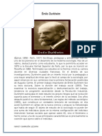 BIOGRAFIA Émile Durkheim