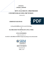 Finite Element Analysis of A Prestressed Concrete Beam Using FRP Tendon