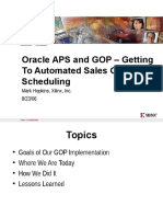 Oracle APS and GOP - Getting To Automated Sales Order Scheduling