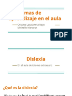 Problemas de Aprendizaje en La Aula - Dislexia