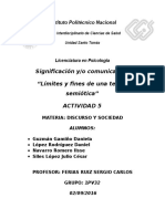 Límites y Fines de Una Teoría Semiótica