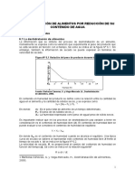 La Conservación de Alimentos Por Reducción de Su Contenido de Agua