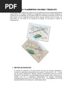 Métodos Planímetros Con Mira y Teodolito