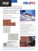 Helifix Crack Stitching