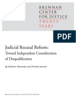 Judicial Recusal Reform: Toward Independent Consideration of Disqualification