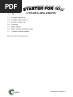 Transition Metal Chemistry