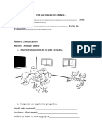 Pauta y Evaluacion para Medio Menor