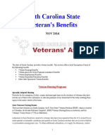 Vet State Benefits & Discounts - SC 2016