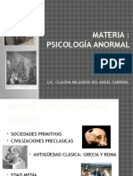 Materia PSICOLOGIA ANORMAL