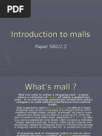 Introduction To Malls