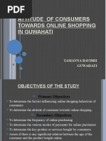 Research On Attitude of Consumers Towards Online Shopping in Guwahati