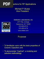 Capacitors For RF Applications