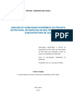 Rafael Tamanini Machado - Projeto Estrutural de Edifícios Com Estrutura de Aço PDF