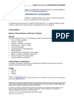 Pediatric Cardio-Respiratory Assessment