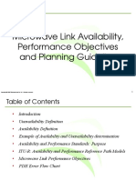 Section 4: Microwave Link Availability, Performance Objectives and Planning Guidelines