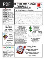 Newsletter December 5-9