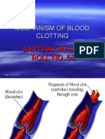 Sarthak Mechanism of Blood Clotting