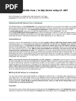 Read Write BLOBs From To SQL Server Using C#