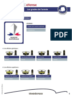 Francia Armée Terre, Air & Marine. Grades