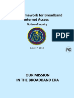 Legal Framework For Broadband Internet Access: Notice of Inquiry