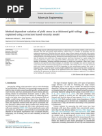 Method-Dependent Variation of Yield Stress in A Thickened Gold Tailings Explained Using A Structure Based Viscosity Model