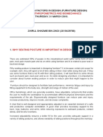 Quiz On Anthropometrics and Biomechanics: Ide555 - Human Factors in Design (Furniture Design) THURSDAY, 31 MARCH 2016