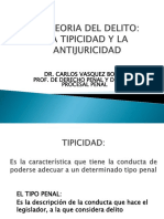 Del Delito Tipicidad - Antijuricidad