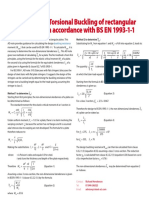 Lateral Torsional Buckling of Rectangular Plates in Accordance With BS EN 1993-1-1