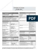 Schedule of Charges: Savings Value