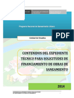 Contenido Expediente Técnico Guia SF