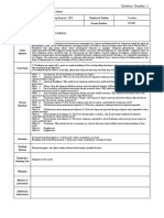 Lecture-Class Discussions - 1.5 Hours Per Week, Mandatory, in Class Reading and Class Preparation - 1 Hours Per Week, Mandatory, Outside of Class