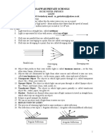 IGCSE Light Worksheet