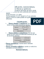 Los Eteres Clasificacion y Nomenclatura