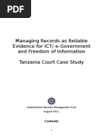 Tanzania Court Case Study