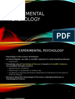 Experimental Psychology