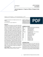 Economics Analysis On The Development of Nigerian Offshore Marginal Fields