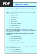 Clauses and Phrases